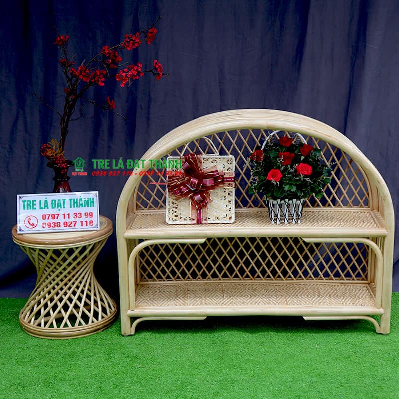 Kệ Đựng Đồ Mây Tre Đan - KDDMTD004